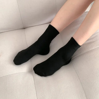 Standard Plain Daily Long Mid-Length Socks
