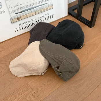 Stitch Line Vintage Baker Hat Hunting Cap