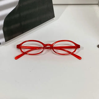Nurse Oval Glossy Unisex Horn-rimmed Glasses