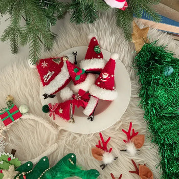 Christmas Party Cone Hats, Trees, Rudolphs, Santa Accessories, Decorations, Headbands, Hairpins Collection