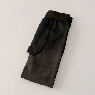 Compression Illusion Brushed Fleece Faux High-Elasticity Fur Lining Thick Winter Stockings