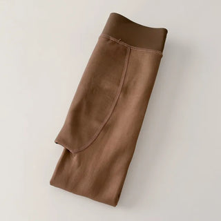 Compression Illusion Brushed Fleece Faux High-Elasticity Fur Lining Thick Winter Stockings