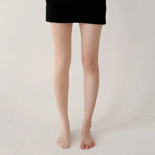 Compression Illusion Brushed Fleece Faux High-Elasticity Fur Lining Thick Winter Stockings