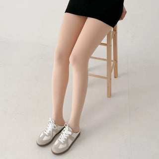 Compression Illusion Brushed Fleece Faux High-Elasticity Fur Lining Thick Winter Stockings