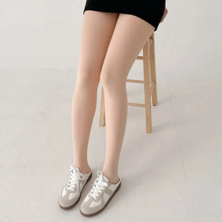 Compression Illusion Brushed Fleece Faux High-Elasticity Fur Lining Thick Winter Stockings