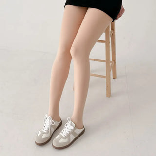 Compression Illusion Brushed Fleece Faux High-Elasticity Fur Lining Thick Winter Stockings