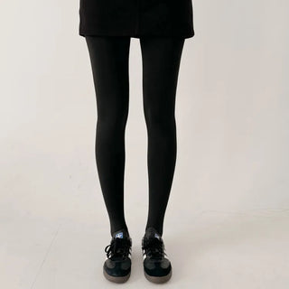 Compression Illusion Brushed Fleece Faux High-Elasticity Fur Lining Thick Winter Stockings