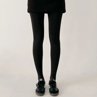 Compression Illusion Brushed Fleece Faux High-Elasticity Fur Lining Thick Winter Stockings