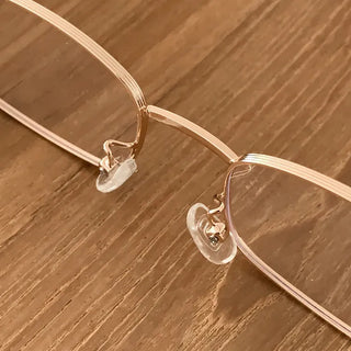 Metals Slim Rectangular Horn-rimmed Glasses