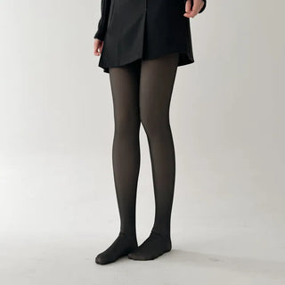All-Season Illusion Fleece-Lined Faux See-Through Leggings High-Elasticity Pantyhose