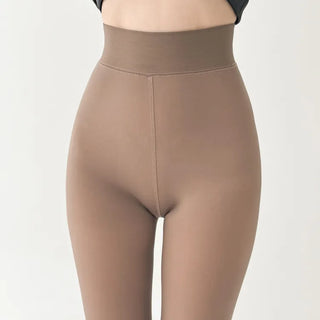 All-Season Illusion Fleece-Lined Faux See-Through Leggings High-Elasticity Pantyhose