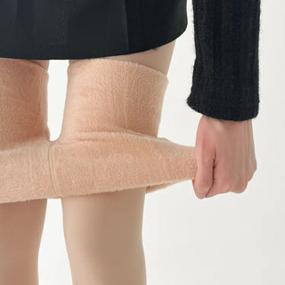 All-Season Illusion Fleece-Lined Faux See-Through Leggings High-Elasticity Pantyhose