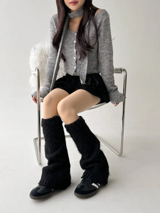 Meli Bootcut Loose Socks Knit Leg Warmers