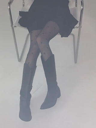 Manny Ribbon See-through Party Look Pantyhose