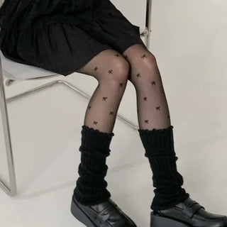 Manny Ribbon See-through Party Look Pantyhose