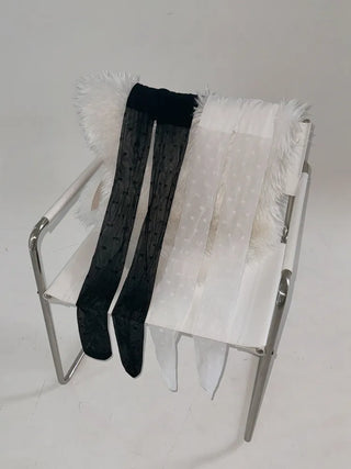 Manny Ribbon See-through Party Look Pantyhose