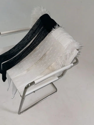 Manny Ribbon See-through Party Look Pantyhose