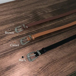 Bones Western Leather Belt