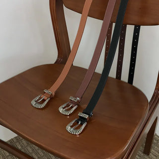 Bones Western Leather Belt
