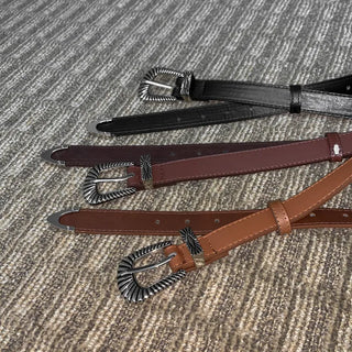 Bones Western Leather Belt