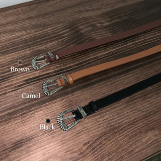 Bones Western Leather Belt