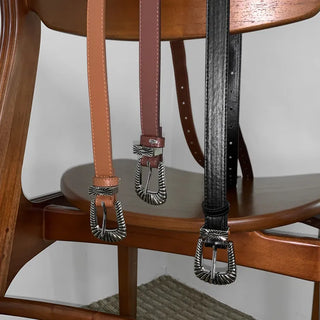 Bones Western Leather Belt