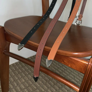 Bones Western Leather Belt