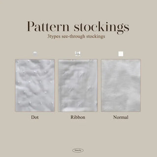 Loss Pattern See-through Pantyhose 3 Types