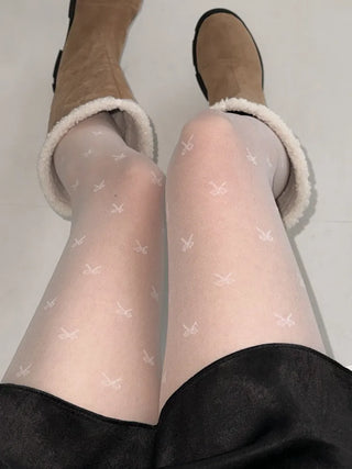 Loss Pattern See-through Pantyhose 3 Types