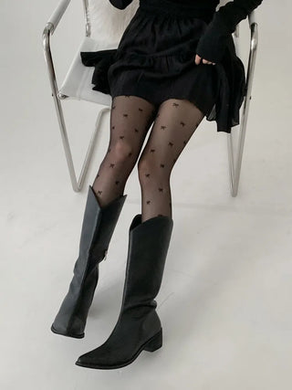 Loss Pattern See-through Pantyhose 3 Types