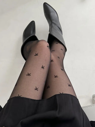 Loss Pattern See-through Pantyhose 3 Types