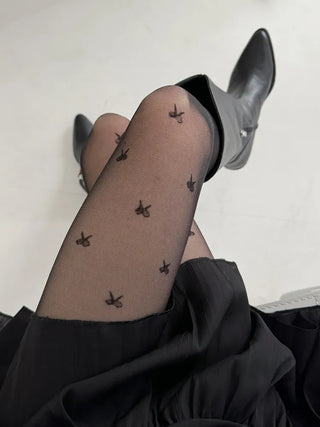 Loss Pattern See-through Pantyhose 3 Types