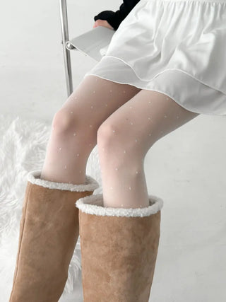 Loss Pattern See-through Pantyhose 3 Types
