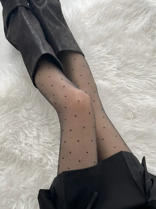 Loss Pattern See-through Pantyhose 3 Types