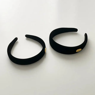 Dress & Makeup Velvet Gold Hardware Headband Hairband 2 Types