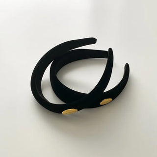 Dress & Makeup Velvet Gold Hardware Headband Hairband 2 Types