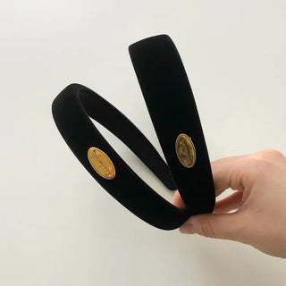 Dress & Makeup Velvet Gold Hardware Headband Hairband 2 Types