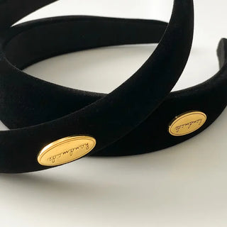 Dress & Makeup Velvet Gold Hardware Headband Hairband 2 Types
