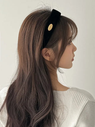 Dress & Makeup Velvet Gold Hardware Headband Hairband 2 Types