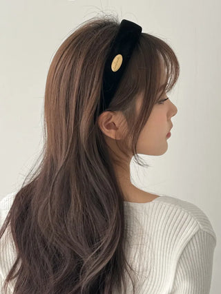 Dress & Makeup Velvet Gold Hardware Headband Hairband 2 Types