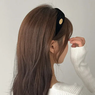 Dress & Makeup Velvet Gold Hardware Headband Hairband 2 Types