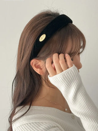 Dress & Makeup Velvet Gold Hardware Headband Hairband 2 Types