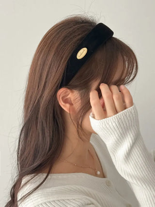 Dress & Makeup Velvet Gold Hardware Headband Hairband 2 Types