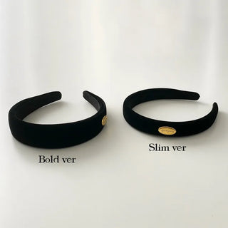Dress & Makeup Velvet Gold Hardware Headband Hairband 2 Types