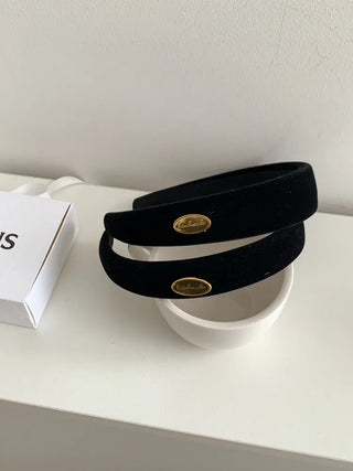 Dress & Makeup Velvet Gold Hardware Headband Hairband 2 Types