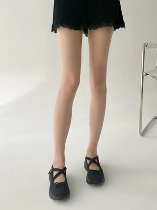 Seni Cubic Ribbon See-through Pantyhose