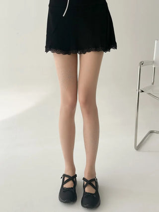 Seni Cubic Ribbon See-through Pantyhose