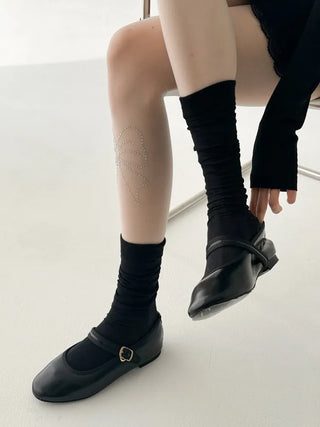 Seni Cubic Ribbon See-through Pantyhose