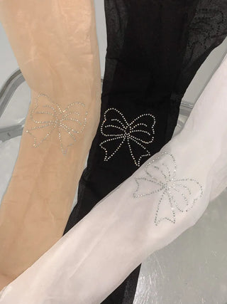 Seni Cubic Ribbon See-through Pantyhose