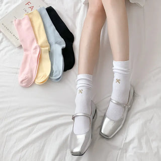 Summer Outfit Socks, See-through Knee Socks, Ribbon Long Socks Collection